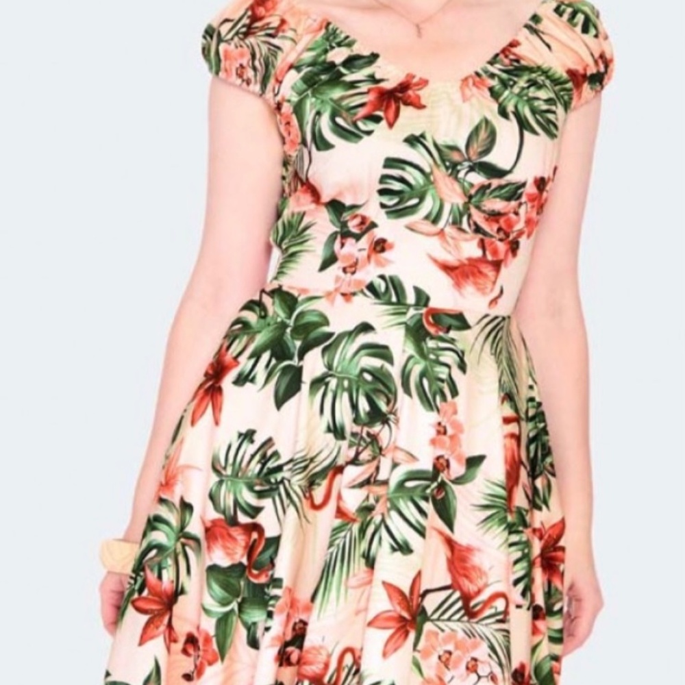Voodoo Vixen Floral Pinup Dress